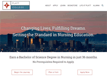 Tablet Screenshot of plattcolorado.edu